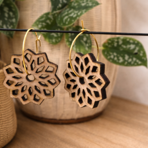 Boucles d’oreilles « florale »