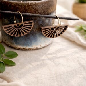 Boucles d’oreilles « éventail »